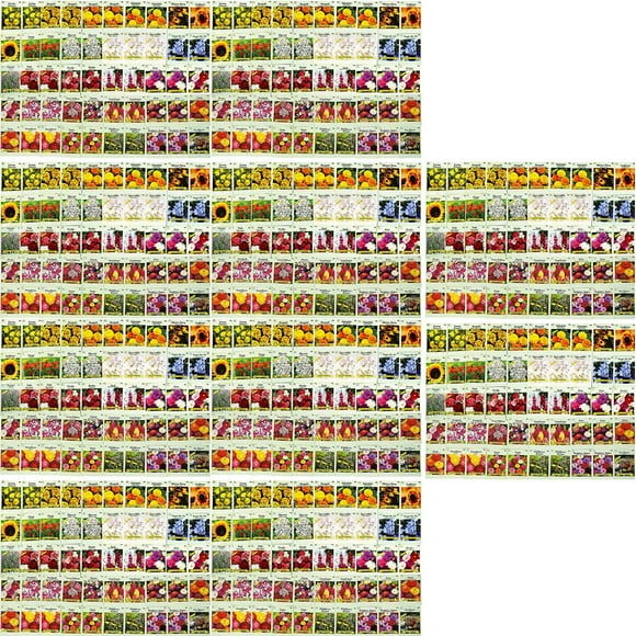 Ensemble de 500 Sachets de Graines de Fleurs Assorties en Vrac - 20 Variétés Disponibles (500)