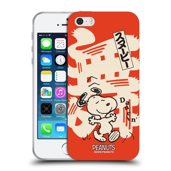 Head Case Designs Officially Licensed Peanuts Oriental Snoopy Dancing Soft Gel Case Compatible with Apple iPhone 5 / 5s / iPhone SE 2016