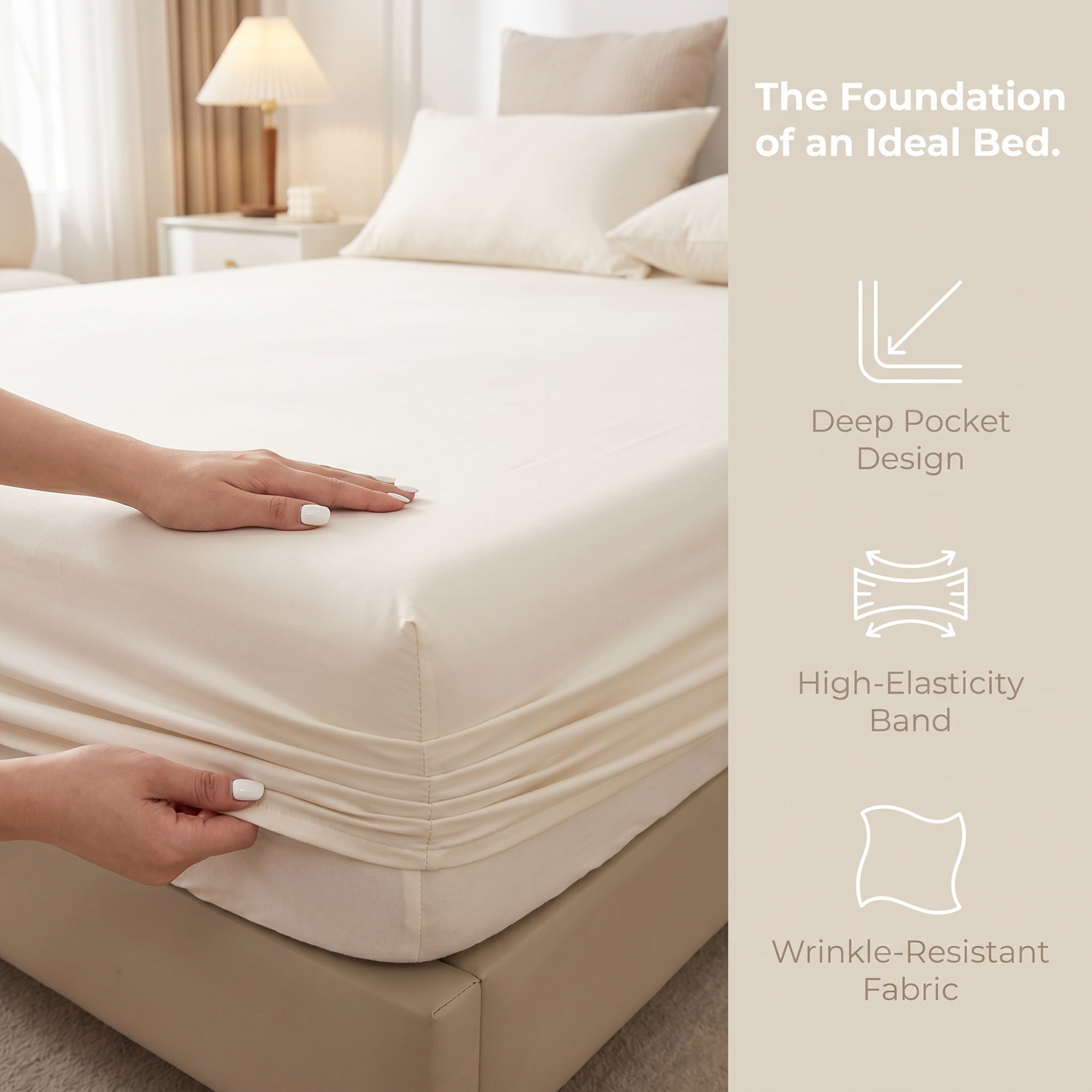 Unique Bargains Microfiber Bed Sheets Cooling for Comfortable Sleep 59.1"x78.7" White