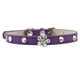 thumbnail image 1 of Lindo, deslumbrante, brillante, elegante, elegante collar de cuero con diamantes de imitación y calavera en miniatura para perro y gato., 1 of 5