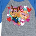 thumbnail image 3 of Paw Patrol - Chase Sky Hearts - Toddler And Youth Raglan Graphic T-Shirt, 3 of 5