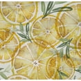 thumbnail image 5 of oneOone Cotton Poplin Twill Yellow Fabric Leaves & Lemon Sewing Fabric By The Yard Printed Diy Clothing Sewing Supplies 56 Inch Wide, 5 of 6