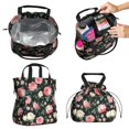 thumbnail image 2 of Pioneer Flower Drawstring Lunch Bag Women - Drawstring Lunch Bag Insulated for Work Office - Stain-Resistant Large Lunchbags for Women with Multi-Pockets, 2 of 6