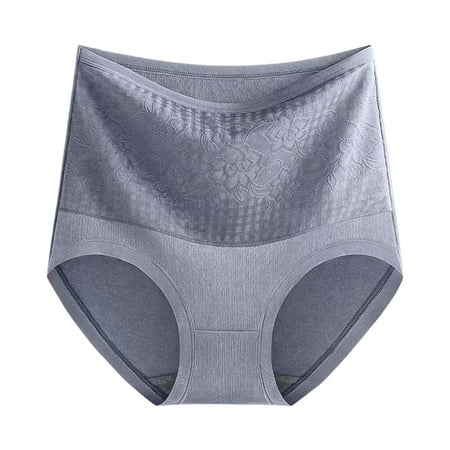 LARUYEKO Womens Thickening and Fleecing Thermal Underwear High Waists Underwear for Women Girls Women s Cotton Underwear High Waisted Ladies Full Coverage Panties High-Cut Stretch Cool Underwear