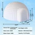 thumbnail image 6 of SAYOK 16.4ft Inflatable Igloo Dome Tent Outdoor Blow Up Party Nightclub Tent for Wedding Event with Led Light, 6 of 10