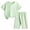 Green, variant on Kids Clothes Cotton Short Set Casual Outfit Summer Short Sleeve Top and Shorts 2-12Y