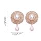 thumbnail image 3 of HomeKingdee Diamond Inlaid Pearl Heart Earrings - Simple Elegant French Style Ear Studs for Women and Girls Daily Wear Party Occasion, 3 of 7