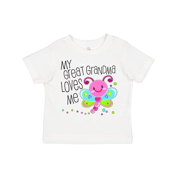 Inktastic My Great Grandma Loves Me- Cute Dragonfly Boys or Girls Toddler T-Shirt