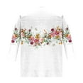 thumbnail image 4 of Dyegold 3/4 Sleeve Cardigans for Women Casual Drape Open Front Lightweight Summer Fall Cardigan High Low Hem Jackets Kimono, 4 of 5