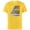Yellow, variant on Star Wars The Mandalorian The Child Snack Time - Short Sleeve Cotton T-Shirt for Adults - Customized-Navy