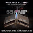 thumbnail image 3 of ARCCAPTAIN iControl Plasma Cutter Machine, APP Control,55 Amp Non-Touch Pilot Arc, 120V/240V, LED Display, Rust Removal, 3 of 8