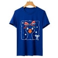 thumbnail image 5 of KALE 4th of July Short Sleeve Shirts for Women American Flag Patriotic 2D Independence Day Print Casual Sports T Shirt Y2K Clothes Blue XXL, 5 of 7