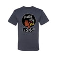 thumbnail image 2 of Wild Bobby, Pretty Girls Rock Fros Too Black History Month, Men Graphic Tees, Vintage Heather Navy, 3XL, 2 of 3