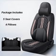 thumbnail image 4 of Juego completo de fundas universales de cuero para asientos de coche para BMW E61 Touring Lada Vesta VW Passat B5 Freed, accesorios para interiores de automóviles para mujer, 4 of 5