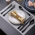 thumbnail image 7 of 24 Pieces Silverware Set with Steak Knives,Heavy Duty 18/10 Stainless Steel Flatware Set with Forged Stand Knives,Modern Cutlery,Mirror Polished,Dishwasher Safe, 7 of 7