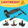 thumbnail image 4 of Kids Kick Scooter, LED Lighted Wheels and 3 Adjustable Height Handlebars, Lean-to-Steer & Widen Anti-Slip Deck, 3 Wheel Scooter for Boys & Girls Ages 6-12 and up to 110 Lbs, 4 of 6
