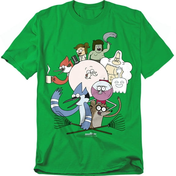 Regular Show Regular Cast Officially Licensed Adult T-Shirt XL