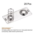 thumbnail image 3 of Unique Bargains Battery Spring Plate AA Battery Spring Contact Nickel Plate 27mmx11mm 20 Pcs, 3 of 5