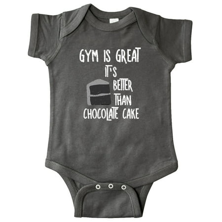 

Inktastic Gym Is Great White Text Gift Baby Boy or Baby Girl Bodysuit