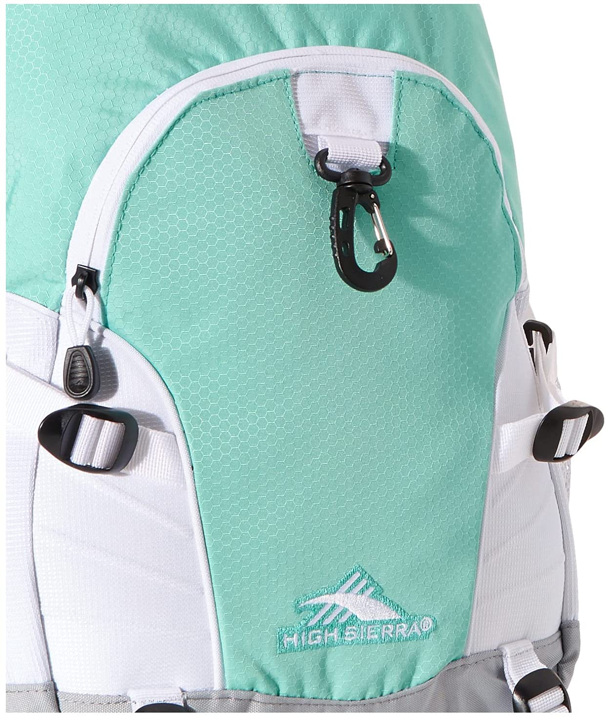High Sierra Loop-Backpack, School, Travel, or Work Bookbag with tablet-sleeve, Aquamarine/White/Ash, One Size - image 2 of 6