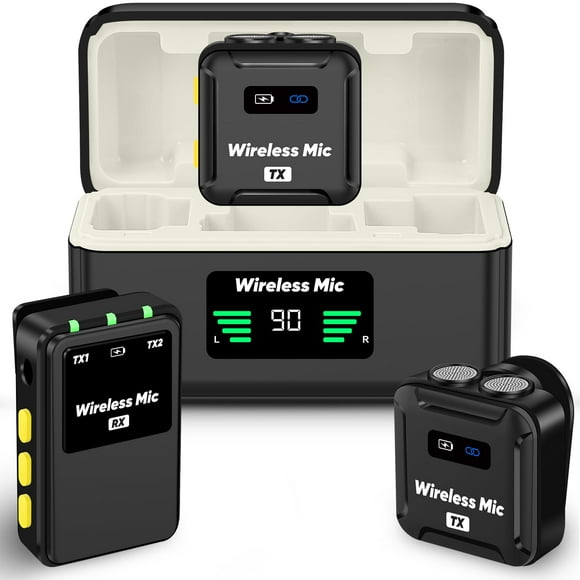 Micrófono Lavalier inalámbrico Ecomxia WM567 para cámara réflex digital