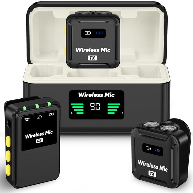 Micrófono Lavalier inalámbrico Ecomxia WM567 para cámara réflex digital
