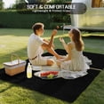thumbnail image 5 of Fsddascl Flower Black Outdoor Rug for Patio/Deck/Porch, Non-Slip Large Area Rug 4 x 6 Ft, Gold White Abstract Floral Aesthetic Indoor Outdoor Rugs Washable Area Rugs, Reversible Camping Rug Carpet, 5 of 5