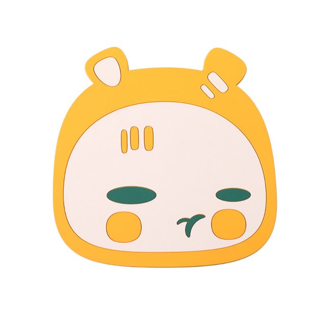 4 almohadillas aislantes para mesa de comedor de dibujos animados, grande, naranja Ormromra