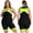 Fluorescent, variant on Doomiva Womens Boyshort One Piece Zipper Swimsuit Plus Size Contrast Color Bathing Suit Athletic Bodysuit Navy Blue XXL