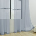 thumbnail image 4 of UsRHHA Solid Color Gauze Curtains Semi Shade, Rod Pocket Window Curtains for Living Room, Sheer Decorative Drapes, 4 of 6