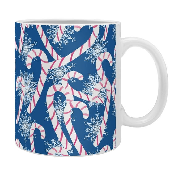 Society6 Lisa Argyropoulos Frosty Canes Blue Mug