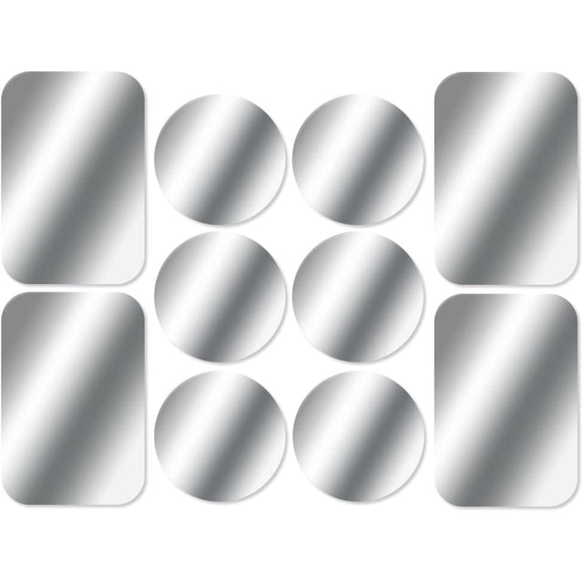 10 placas de metal TUNC soporte magnético para teléfono de coche 6 redondas 4 rectangulares