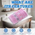 thumbnail image 4 of AUQ Wash Gags for Body,Dense Plush Yarn Weave Hand Towels,Strong High Absorbent Layer Makeup Washcloths for Face,Pink,29.53*13.78*0.39in, 4 of 7