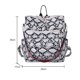 thumbnail image 3 of Mochila Mochila retro con estampado de animales Mochila de viaje de hombro de mano (Blanco serpiente), 3 of 5