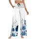 thumbnail image 1 of WILLBEST Pantalones Casuales Ligeros y Largos Tipo Harén para Mujer, Estilo Bohemio, para Playa, Holgados, de Verano, con Bolsillos y Pierna Recta. Extra Grande, 1 of 4