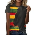 thumbnail image 2 of BVOFAR Black History Month Shirts for Women Short Sleeve Round Neck T-Shirts African American Tees Plus Size Loose Tops, 2 of 5