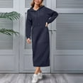 thumbnail image 4 of LIaqionyy Womens Dress Long Sweatshirt Pullover Lounge Maxi Hoodie Dresses with Pocket Fall Winter Outfits, 4 of 5