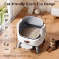 thumbnail image 2 of Caja de arena automática para gatos Thereye con parte superior abierta y control por app, 2 of 8