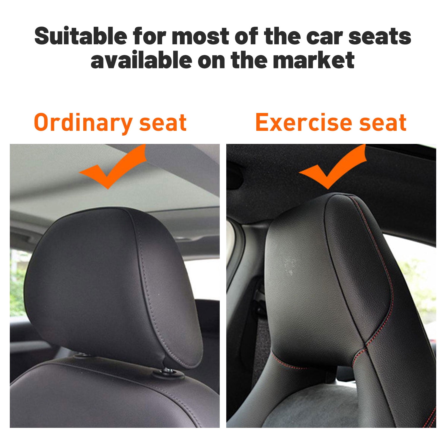 ASKITO 2PCS Car Backseat Organizer with Foldable Tray, PU Leather Universal Car Seat Protector for Kids, Pets & Travel Accessories, Black