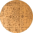 thumbnail image 1 of Ahgly Company Indoor Round Oriental Orange Industrial Area Rugs, 3' Round, 1 of 4