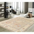 thumbnail image 3 of Pasargad Home Oushak 6' x 9' Hand-Knotted Wool Beige/Ivory Rug - All Ages, Indoors, 3 of 6