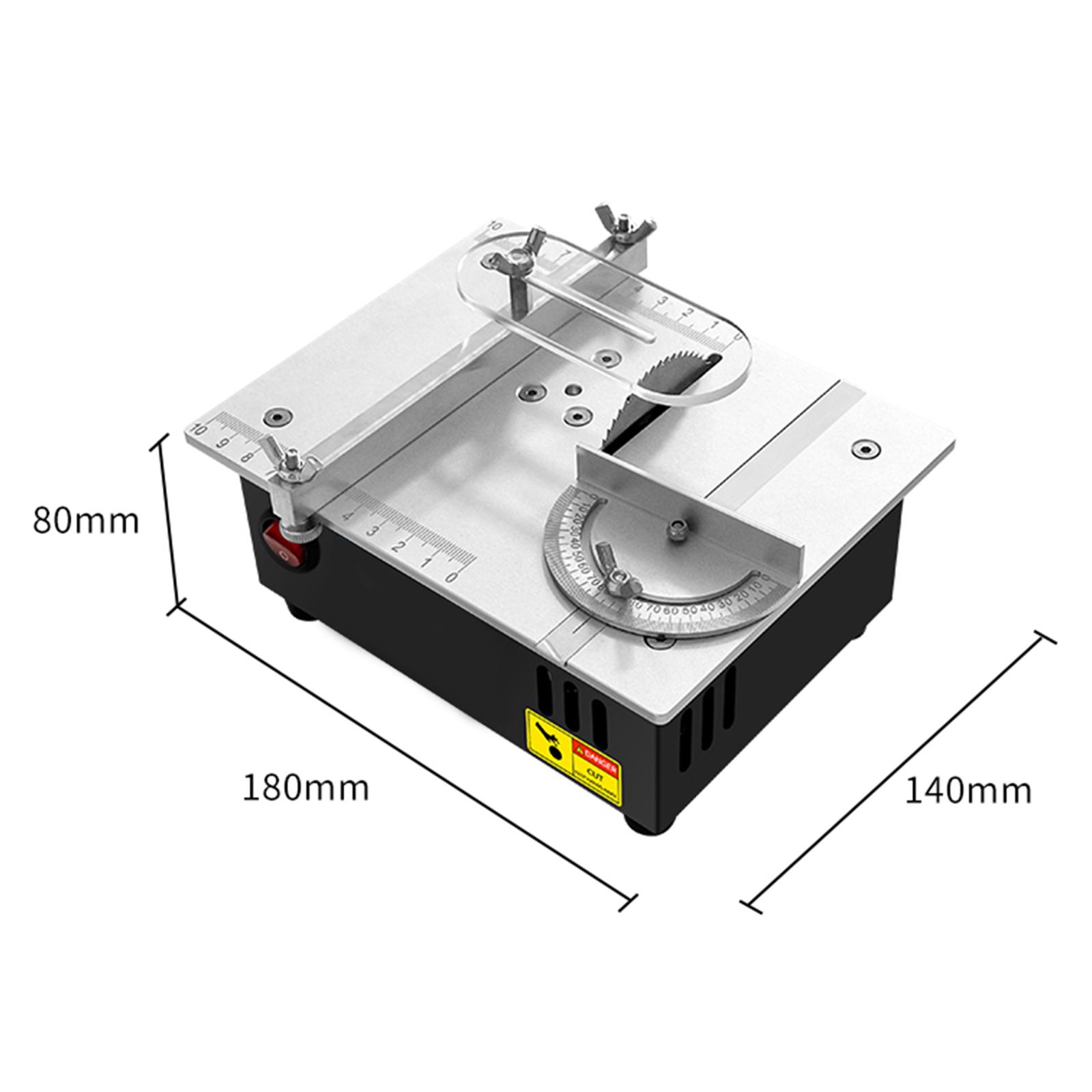 Mini Scie De Table 100W - 7 Vitesses Réglables - 4 Lames Incluses - Pour Modélisme
