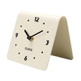thumbnail image 3 of Reloj de escritorio de arte moderno, reloj de mesa acrílico simple, silencioso, de diseño, decoración del hogar. Beige, 3 of 7