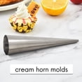 thumbnail image 2 of Cream Horn Molds 12Pcs Large Size Baking Cones Stainless Steel Roll Horn Forms Conical Danish Pastry Cones Moulds, 2 of 6