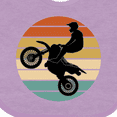 thumbnail image 4 of Inktastic Dirt Biking Motocross Retro Boys or Girls Baby Bib, 4 of 4