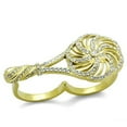 thumbnail image 1 of Bague en Acier Inoxydable IP Gold avec Cristal de Qualité Supérieure en Transparent - Taille 5, 1 of 1