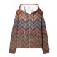 thumbnail image 1 of Puntoco Abrigo Mujer Moda Blusa Impresa Manga Larga Tops Sudadera Bolsillos Con Capucha Liquidación Puntoco Puntoco-1, 1 of 4