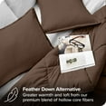 thumbnail image 3 of Bare Home Goose Down Alternative Comforter Set - 3 Piece Set - King/Cal King, Cocoa, 3 of 7