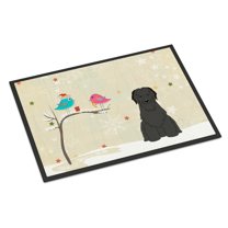 Carolines Treasures BB2553MAT Christmas Presents Between Friends Briard Black Indoor or Outdoor Mat, 18 x 0.25 x 27 in.