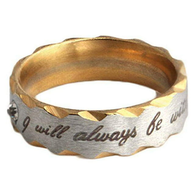 Sera Toujours avec Toi Bague en Acier Inoxydable Sera Toujours avec Couples Bague de Fiançailles Bague de Fiançailles Bague de Fiançailles Bague de Promesse Bijoux
